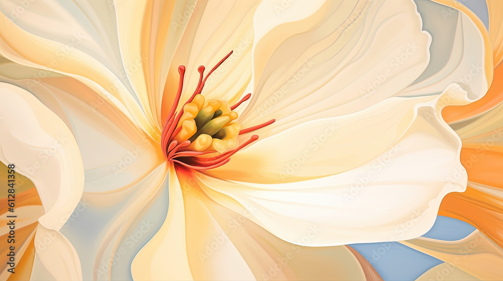 Abstract pattern depictions of flowers and natural forms Abstract pattern depictions of flowers and natural forms