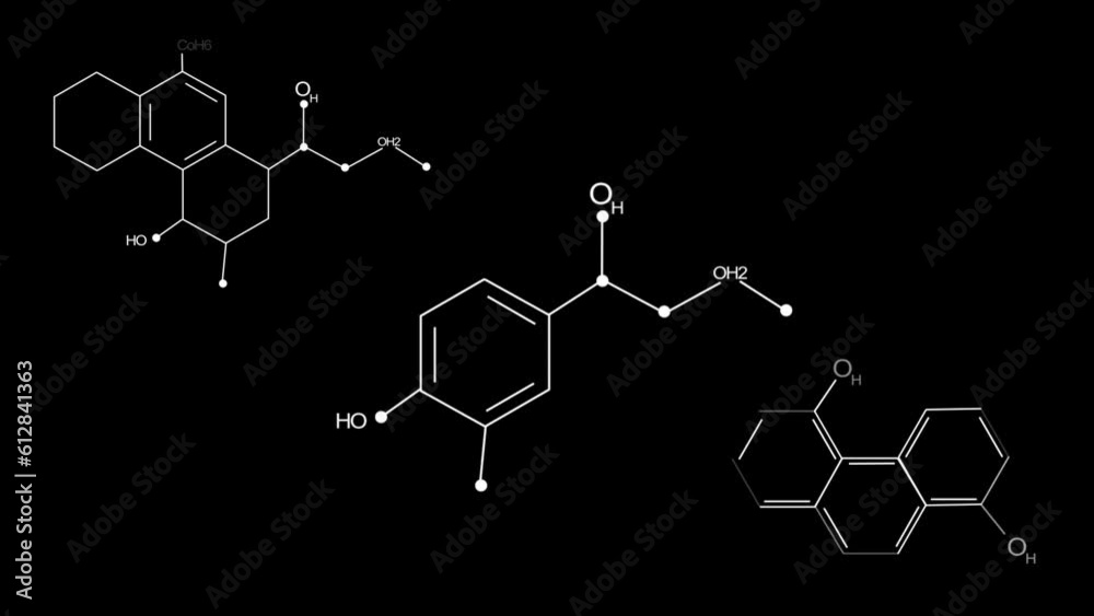 Digital HUD benzene, suitable for use in hud and sci-fi projects