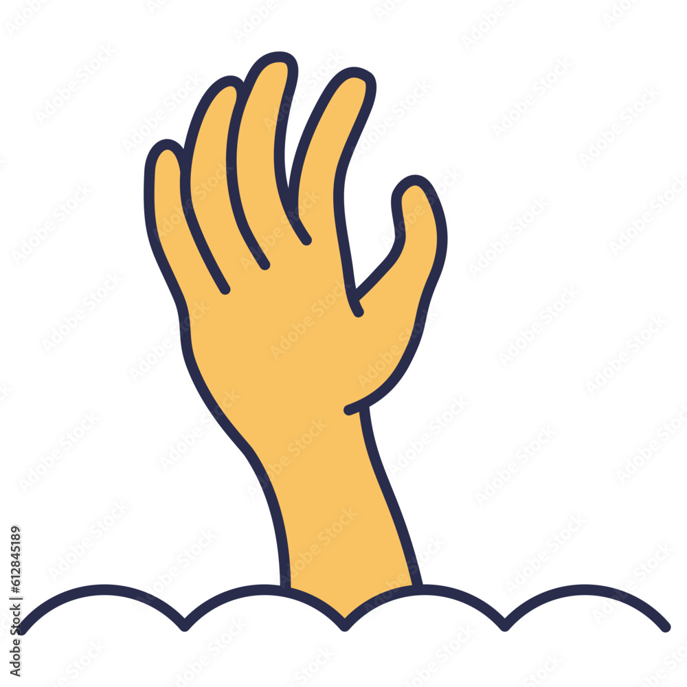 Fototapeta premium zombie hand illustration