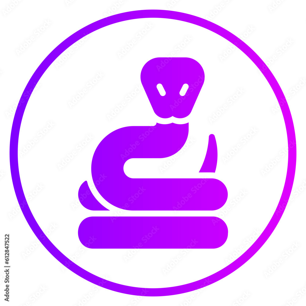 snake gradient icon