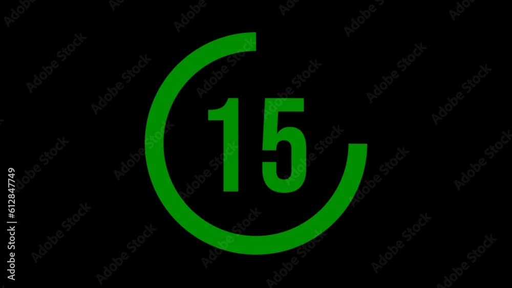 Alpha Channel Countdown Timer With Transparent Background Alpha Channel Countdown Timer With Transparent Background