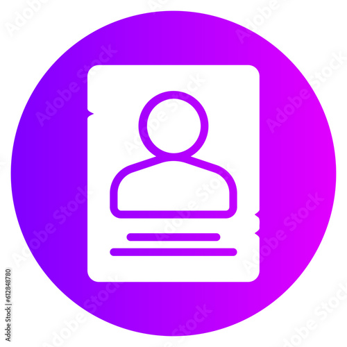 wanted gradient icon