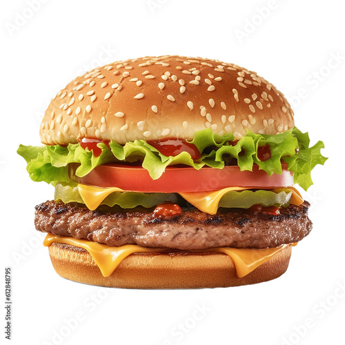 hamburger on Transparent background
