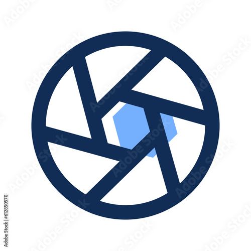 shutter filled line icon