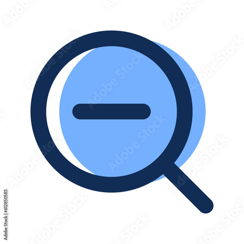 zoom out filled line icon
