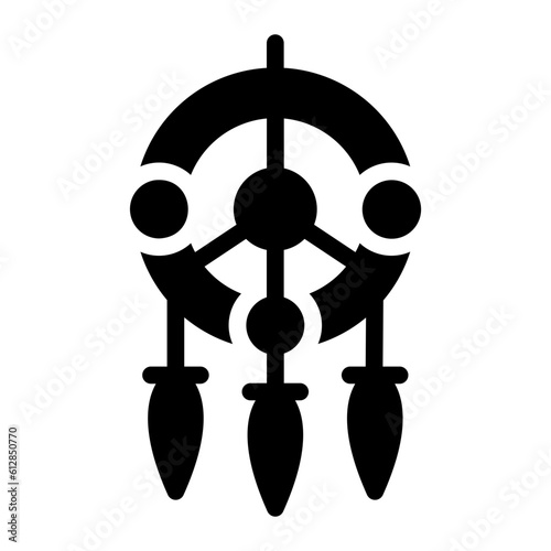 dreamcatcher glyph icon