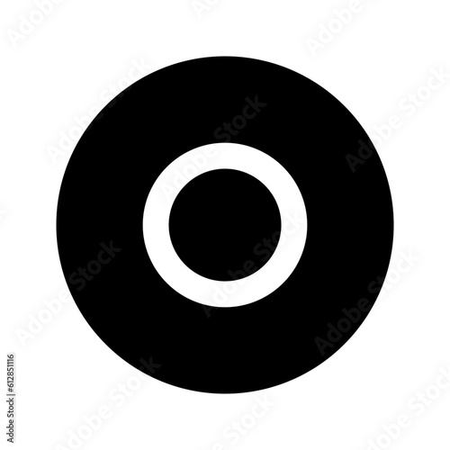 record glyph icon