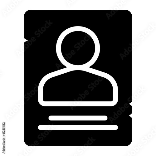 wanted glyph icon
