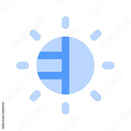 brightness duotone icon
