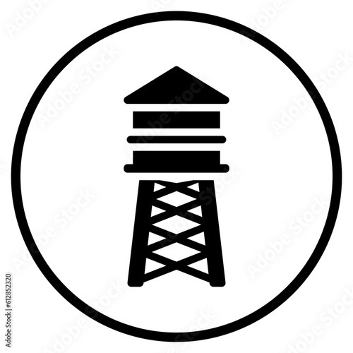 water tower glyph icon