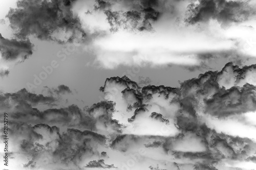 Texture, background, design, Black and white clouds, Dark tone.