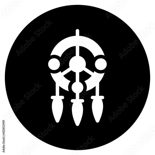dreamcatcher glyph icon