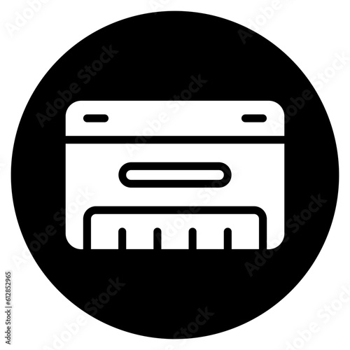 harmonica glyph icon
