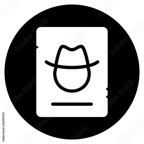 wanted glyph icon