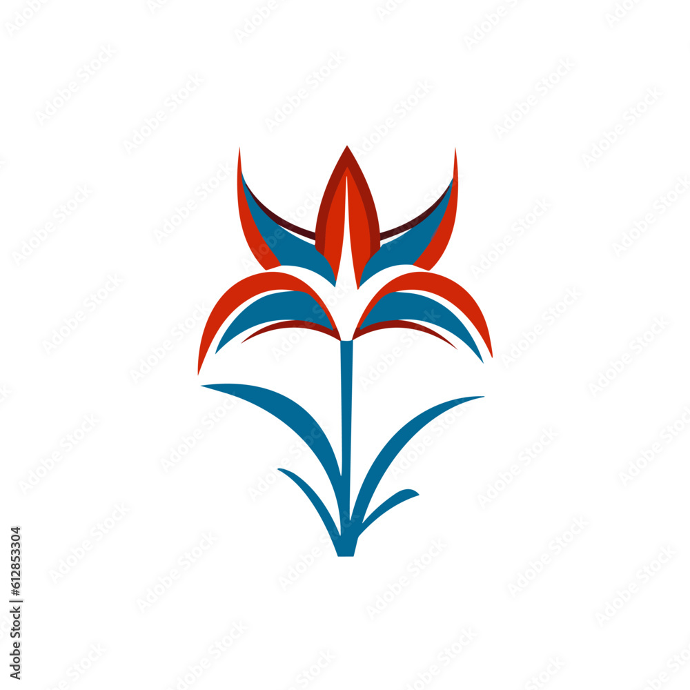 Elegant Gladiolus Flower Logo Vector Design Minimalist and Sophisticated Floral Emblem for Brand Identity 