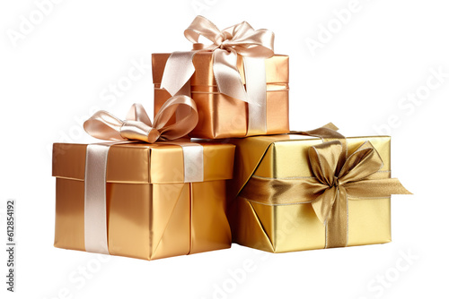 gift boxes, isolated on white background PNG