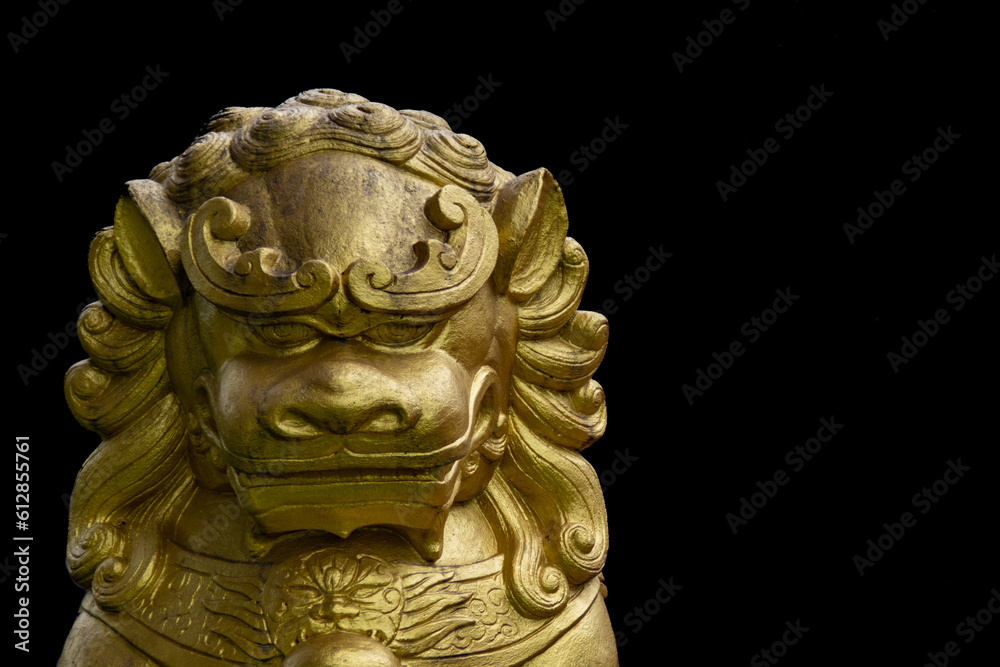 Thai sculpture with black background Thai sculpture with black background