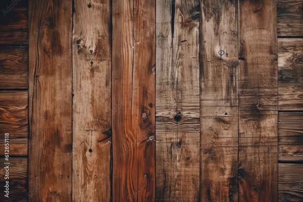 Naklejka premium Wood plank background image photo of wooden board. Generative AI