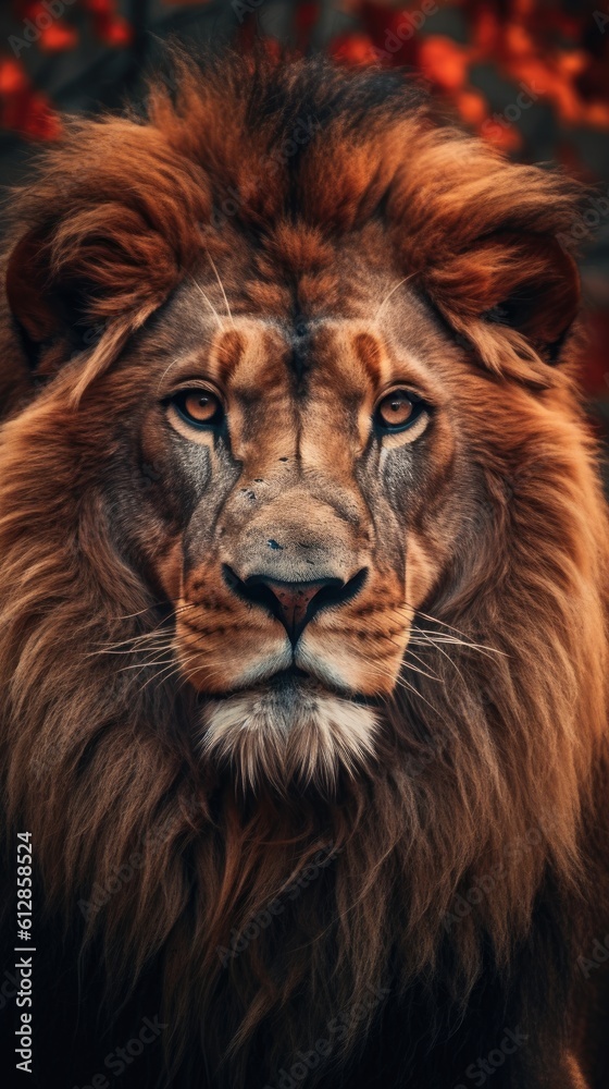 Lion Nature Wildlife Wallpaper - Beautiful Lion Background created with Generative AI Technology