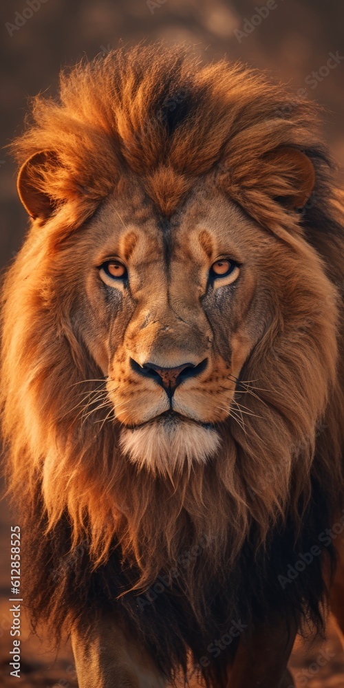 Lion Nature Wildlife Wallpaper - Beautiful Lion Background created with Generative AI Technology