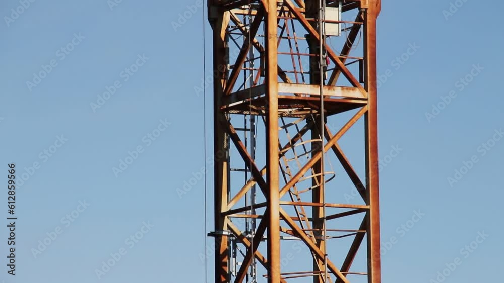 Construction tower cranes on a building site Isolated Construction tower cranes on a building site Isolated