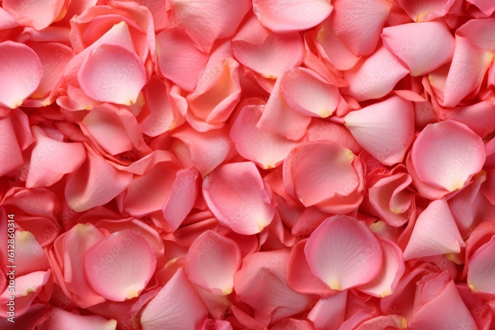 Delicate Pink Rose Petals in Full Bloom Floral Beauty. Cover.