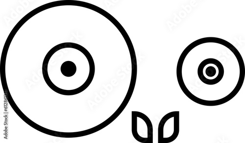 ghost face icon is haunting. horror and halloween