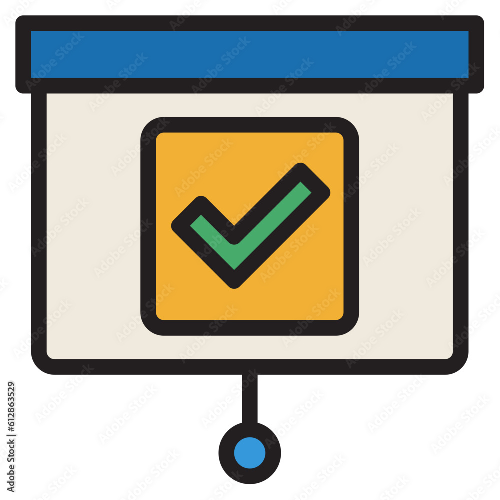 presentation colorline style icon presentation colorline style icon
