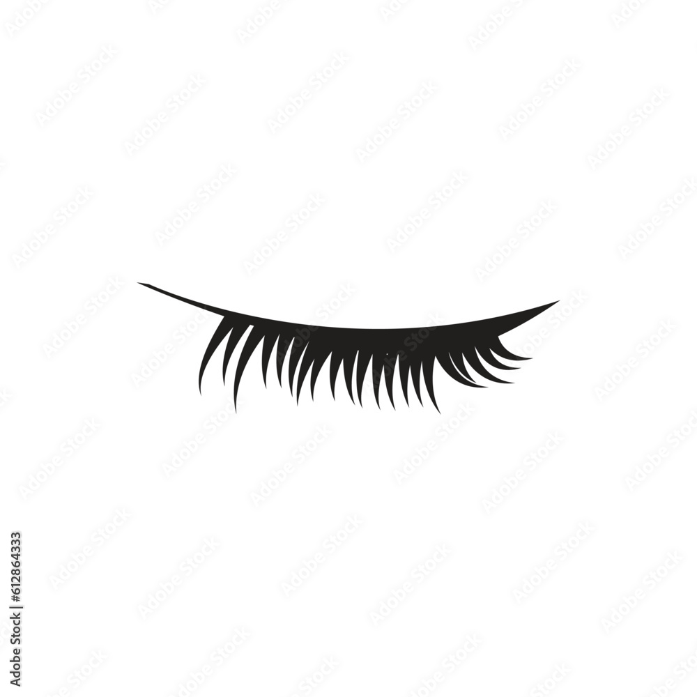 eyelash logo icon