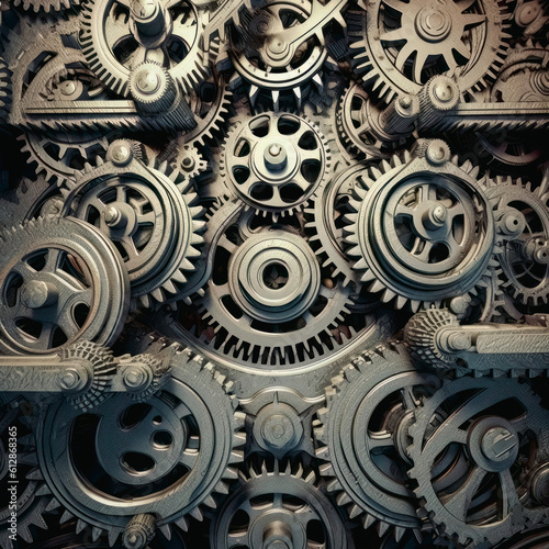 Wallpaper Mural gear and cog background Torontodigital.ca