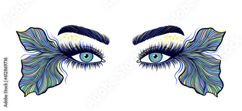 Surreal female eyes