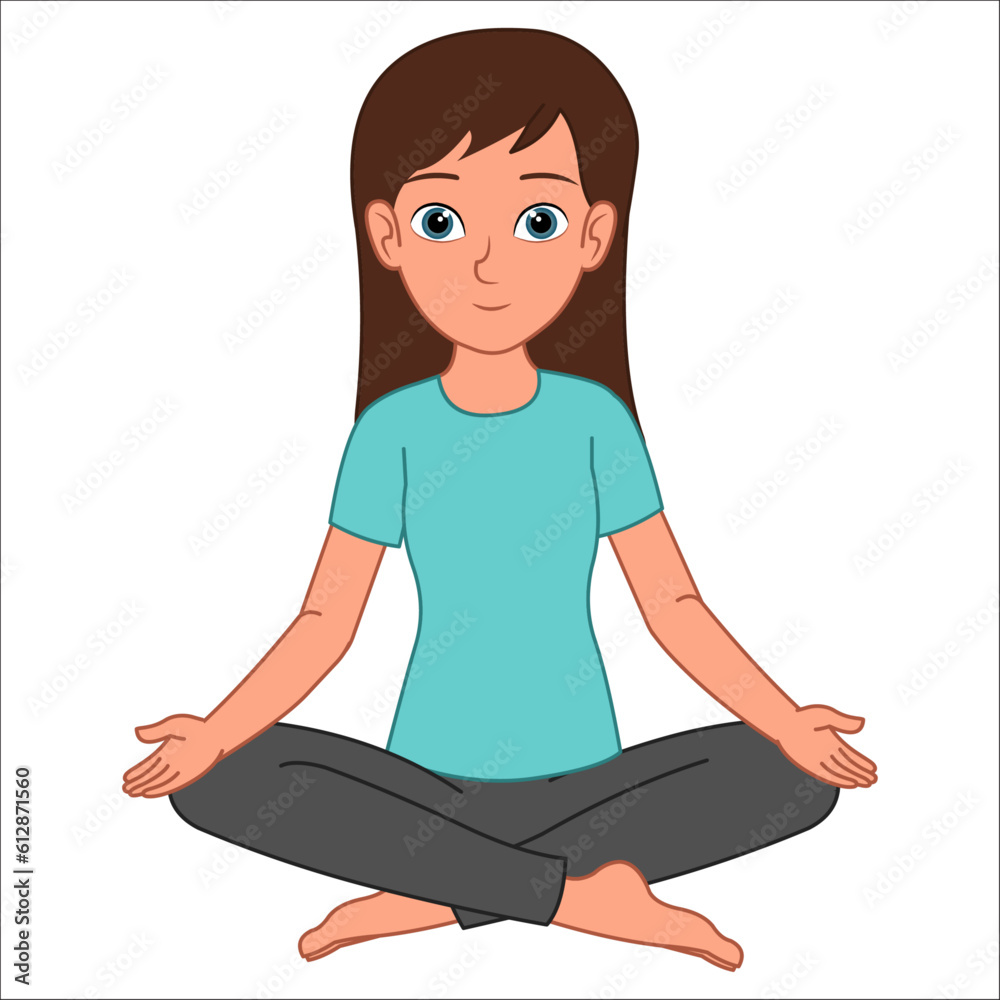 Young girl yoga pose, yoga girl, young woman, doing yoga Young girl yoga pose, yoga girl, young woman, doing yoga
