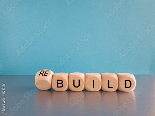 Fotografia Time to rebuild symbol