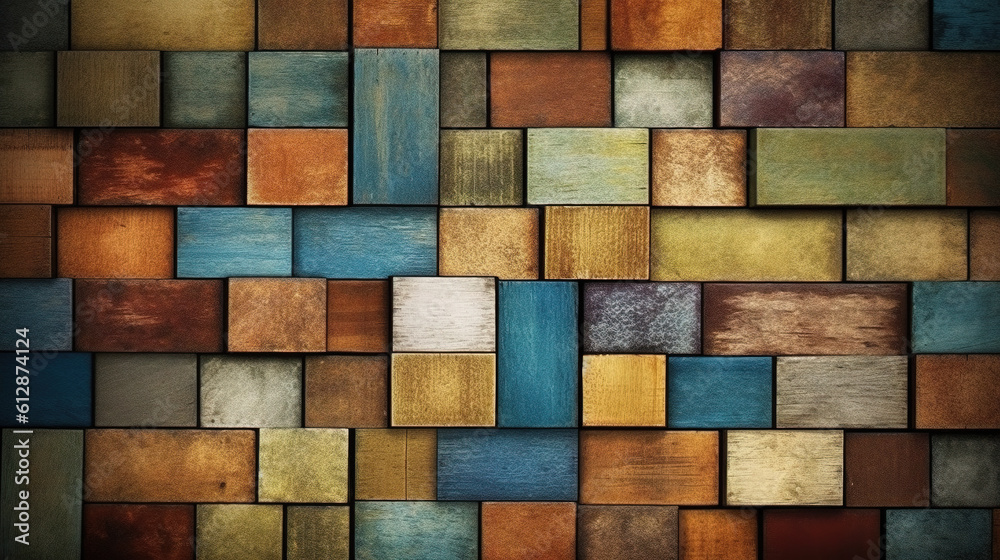 modern wall art design of cubes in shining colors, wallpaper artwork, ai generated image modern wall art design of cubes in shining colors, wallpaper artwork, ai generated image