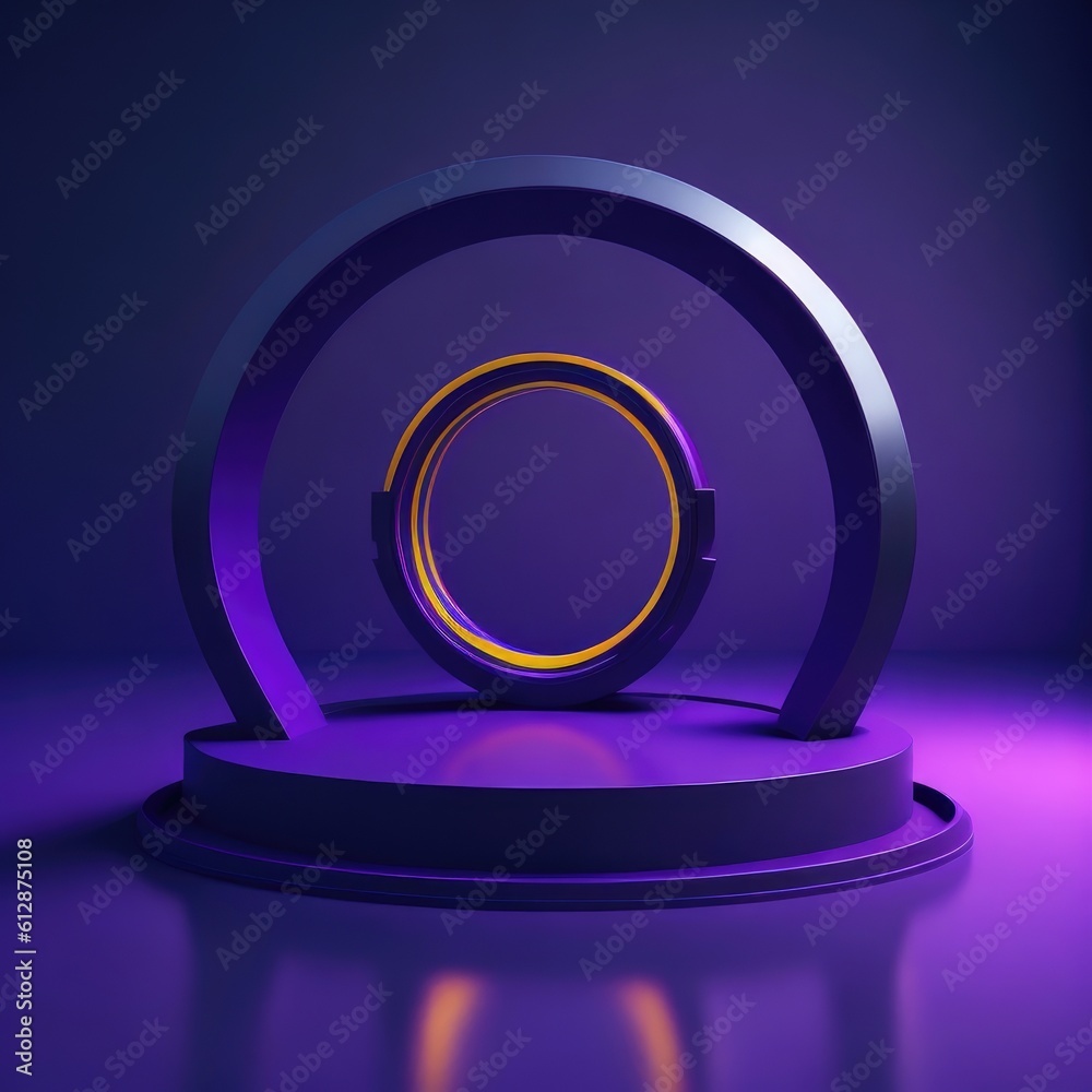 Realistic render Podium promo generative ai Realistic render Podium promo generative ai