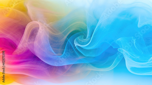 a modern abstract simple wallpaper design of wavy textile inspired colors, ai generated image