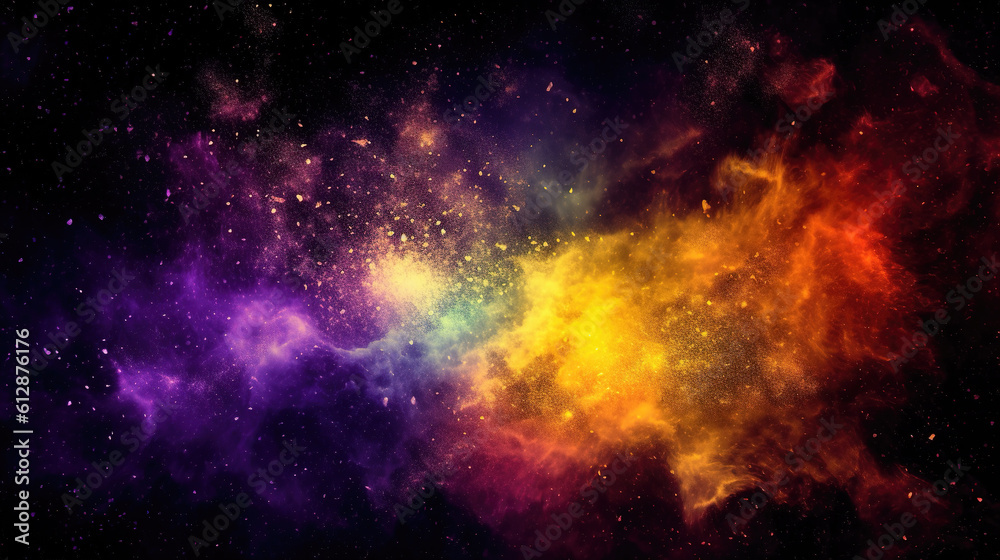 an amazing universe wallpaper with a radiant shining part, ai generated image