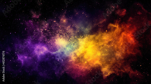 an amazing universe wallpaper with a radiant shining part, ai generated image