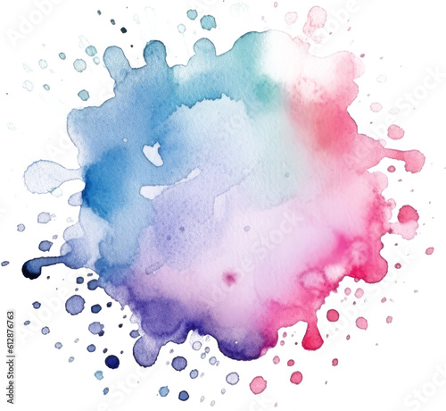 Watercolor paint stain