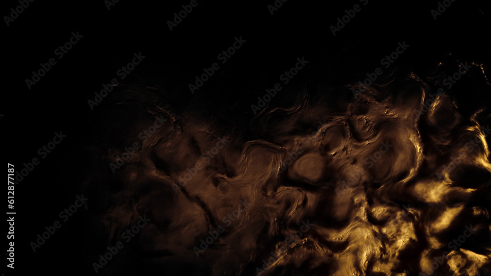 Fototapeta premium glowing ancient gold or brown constitutional lines surface - abstract 3D illustration