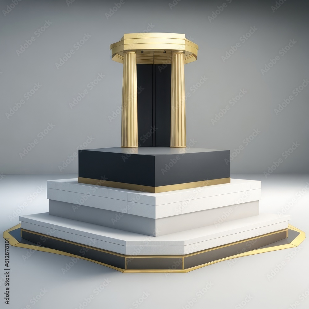 Realistic render Podium Promo Generative ai Realistic render Podium Promo Generative ai