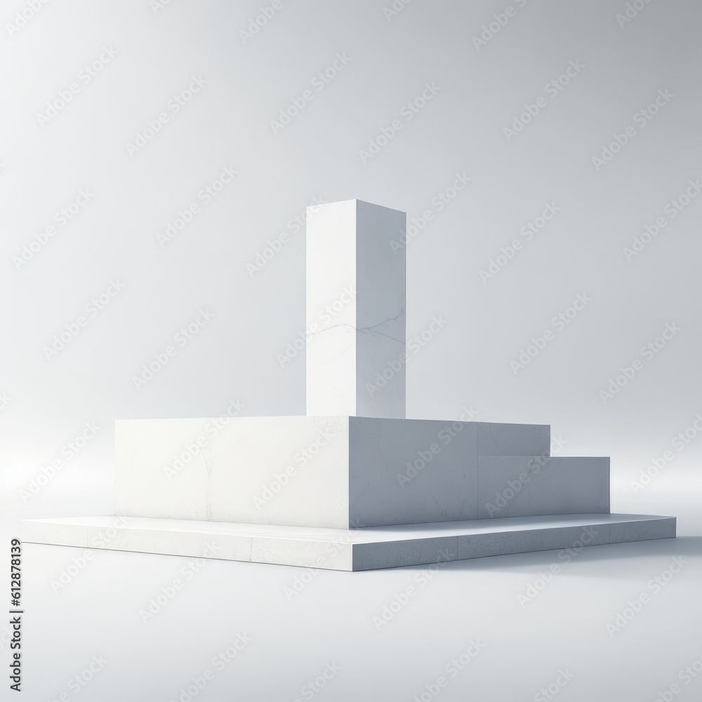 Realistic render Podium Promo Generative ai Realistic render Podium Promo Generative ai