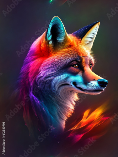 red fox portrait © V4mpyruz