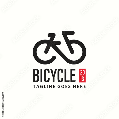 Vector bicycle logo template design