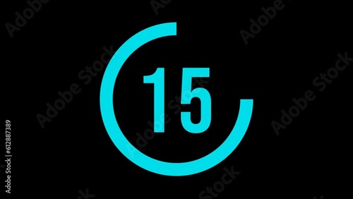 Alpha Channel Countdown Timer With Transparent Background