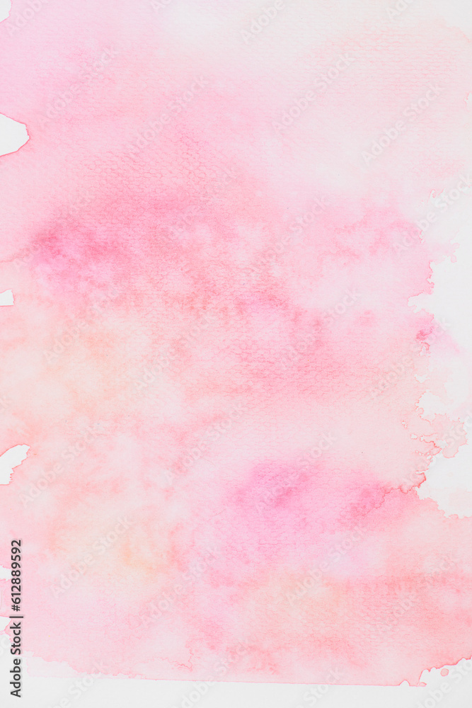 Pink watercolor textured background text space
