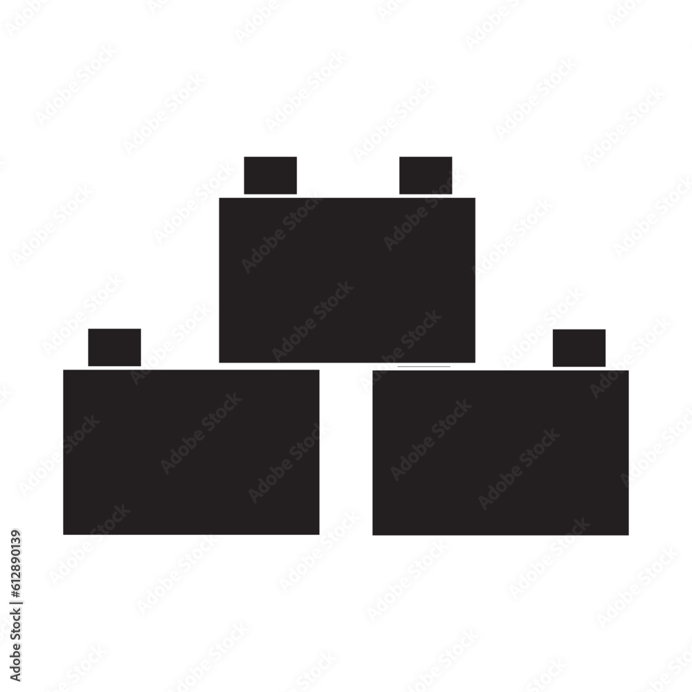 building blocks icon vector design template building blocks icon vector design template