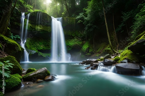 waterfall in the jungle