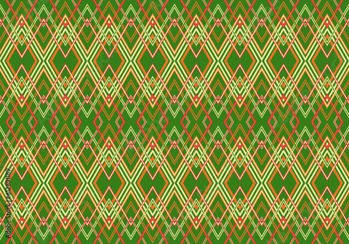 Abstract geometric ethnic pattern design for background or wallpaper.