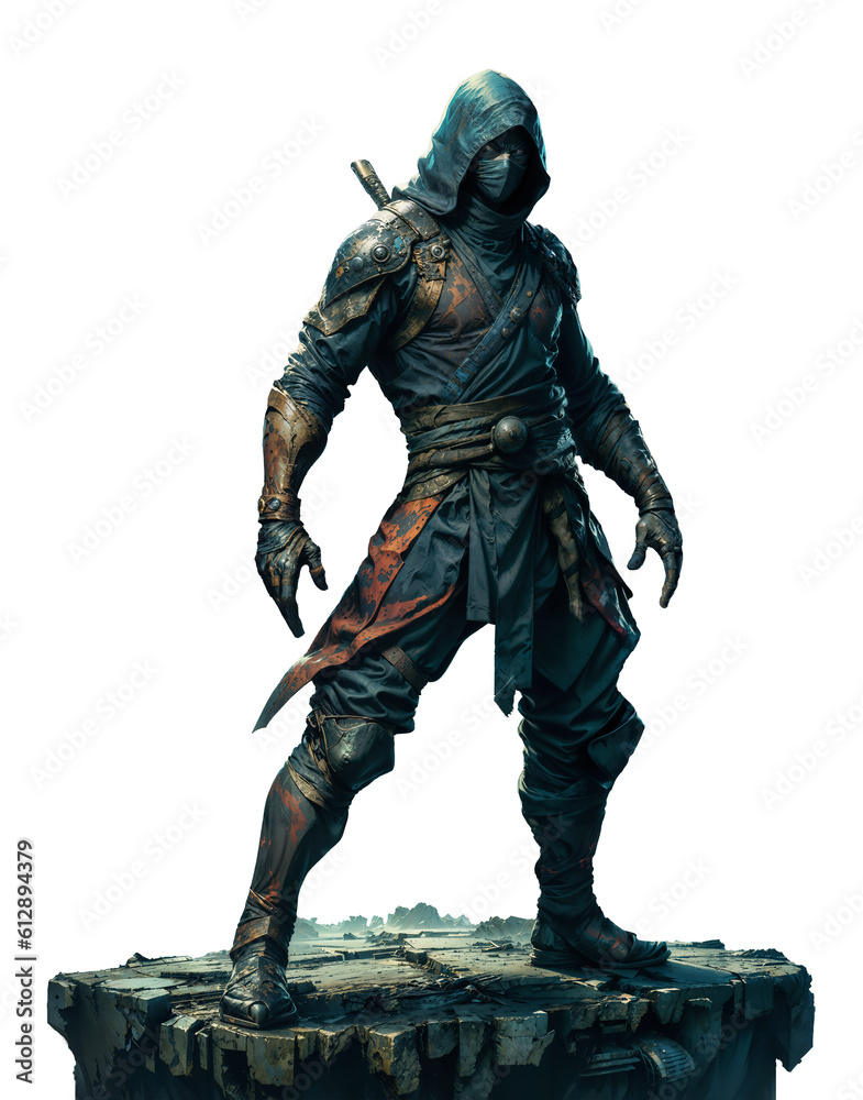 The Stealthy Shadow: An Intriguing Portrait of a Ninja Assassin. The Stealthy Shadow: An Intriguing Portrait of a Ninja Assassin.
